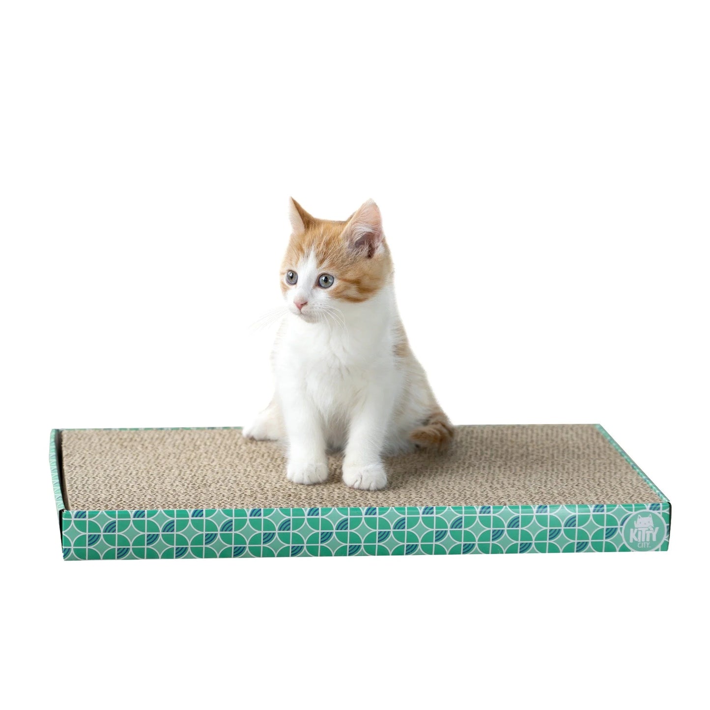Corrugated Cat Scratching Pads with Catnip, 3-Pack