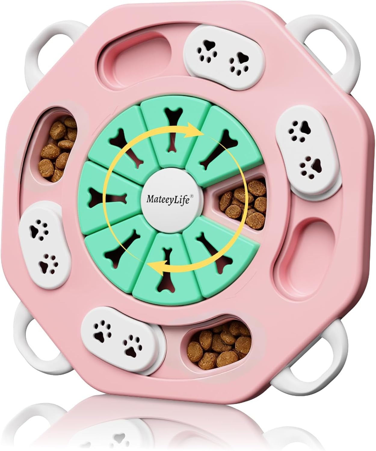 Dog Puzzle Toy, Interactive Dog Toys to Keep Them Busy, Enrichment Toys for Dogs, Treat Dispensing Dogs Toy with Slow Feeder for Smart Breeds, IQ Training & Brain Stimulation, 2 Levels