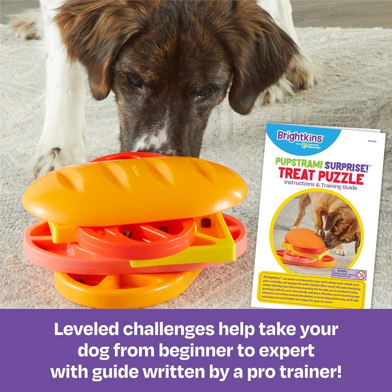 Pupstrami Surprise! Treat Puzzle - Dog Puzzle Toys, Interactive Dog Toys, Gifts for Dogs