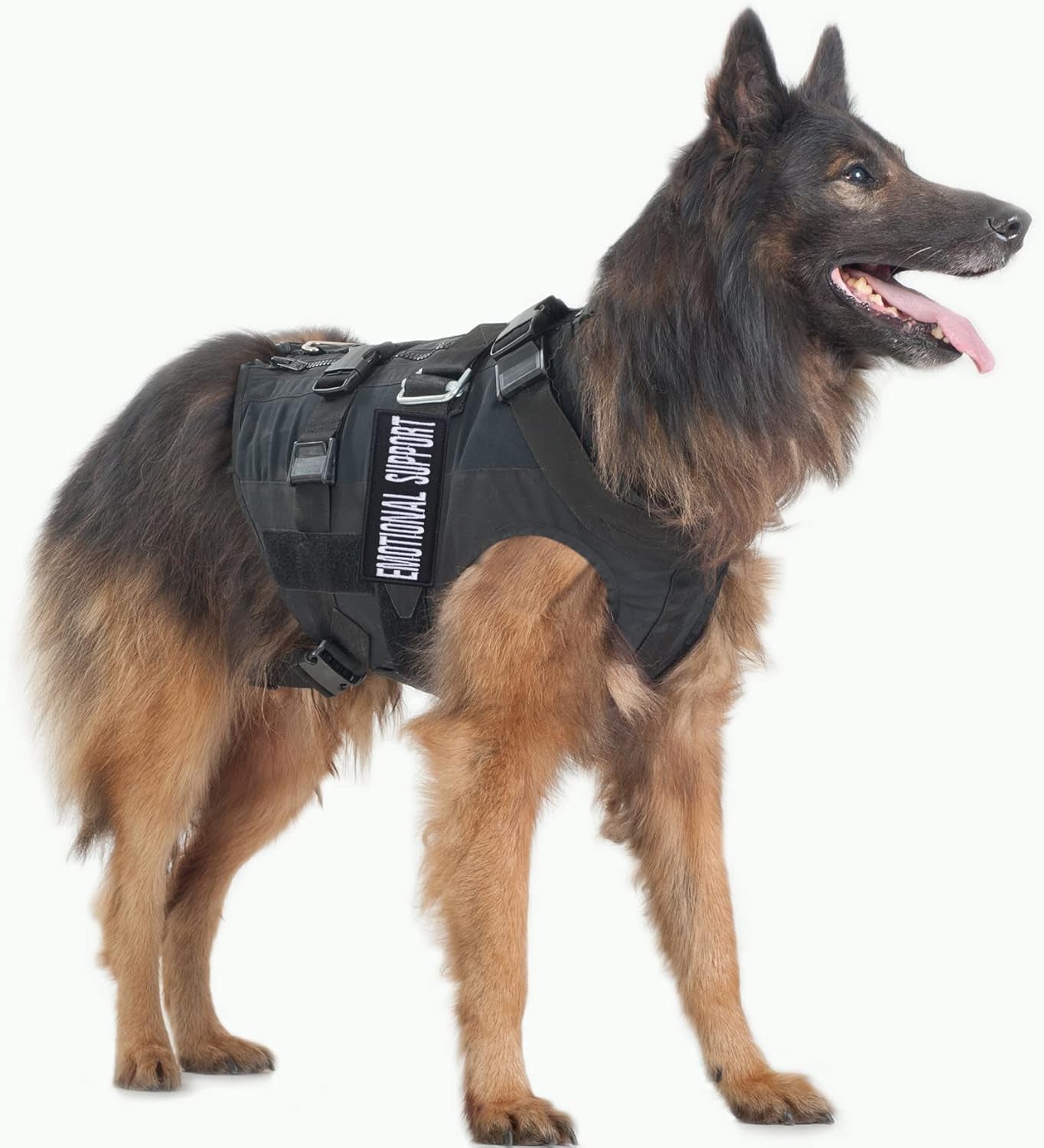 12 Pieces Removable Tactical Dog Harness Service Dog Vest Patches Do Not Pet in Training and Emotional Support Dog Vest Patches(3.6 X 1.6Inch)