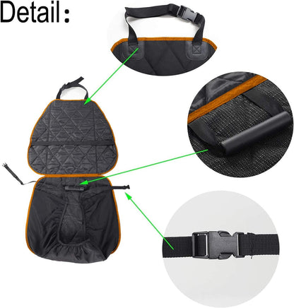 Dog Car Seat Cover for Cars Suvs Trucks, Thicked 600D Oxford Heavy Duty Waterproof Front Car Seat Covers for Dogs Durable Nonslip Padded Pet Car Seat Protector with Side Flaps, 2 Pack
