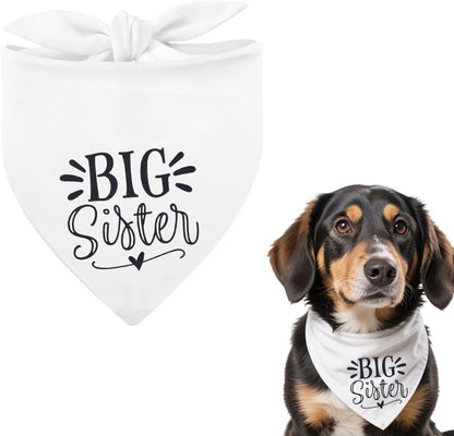Pet Dog Cat Bandana for Women Girls Big Sister Bandanas Scarf for Cat Dog Travel Accessories for Short Long Trip Small Medium Dogs Cats Pets Triangle Bandanas for Wedding Christmas Birthday