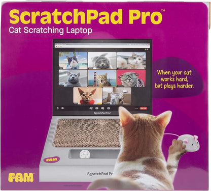 Scratchpad Pro — Cardboard Laptop Cat Scratcher, Interactive Cat Toys for Indoor Cats, Kitten Supplies and Cat Stuff by Relatable