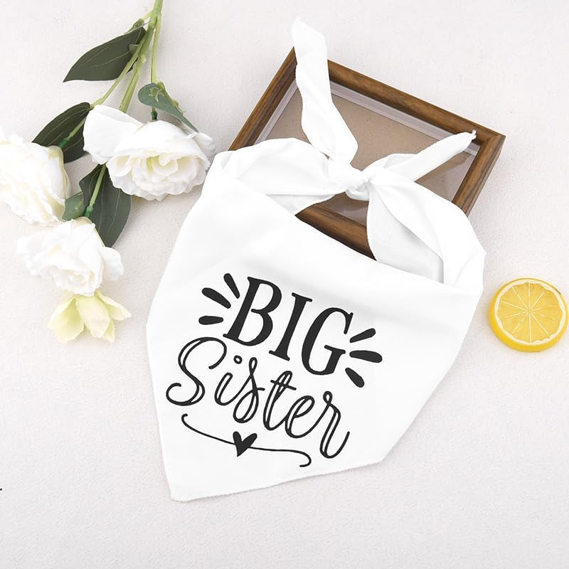 Pet Dog Cat Bandana for Women Girls Big Sister Bandanas Scarf for Cat Dog Travel Accessories for Short Long Trip Small Medium Dogs Cats Pets Triangle Bandanas for Wedding Christmas Birthday